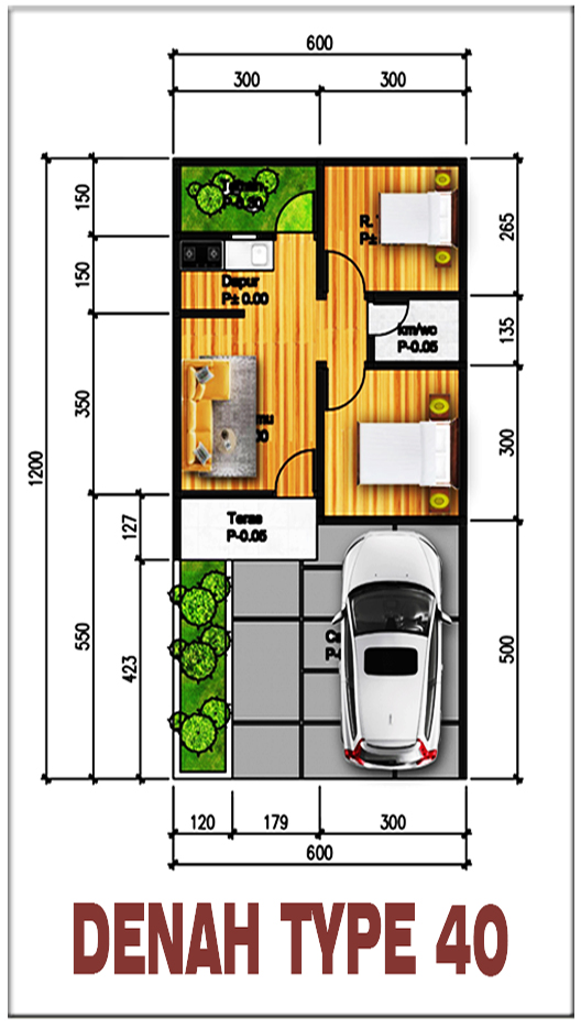 Tipe 40/72 Almadyna Perdana Living